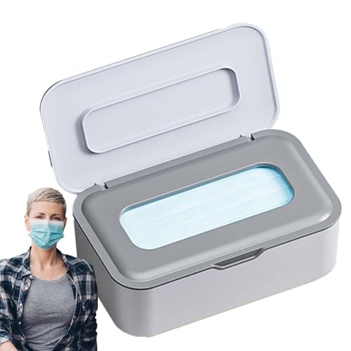 para toallitas húmedas | Contenedor a prueba de polvo para toallitas húmedas | de almacenamiento para, estuche para pañuelos para lavabo, cocina, dormitorio, toallas de baño y escritorio