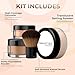 4pc Full Size Kit (Cocoa) Mineral Makeup Matte Translucent Loose Foundation + Kabuki Brush + Concealer + Finishing Setting Powder + Bare Face Full Coverage SPF 30 All Skin Types Waterproof
