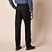 Amazon Essentials Men's Classic-Fit Expandable-Waist Pleated Dress Pant, Black, 52W x 30L