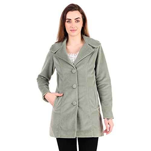 Image of Leather Retail Long Winter Wear Velvet Jacket For Women
