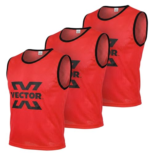 Image of Vector X 100% Polyester Mesh High sweat absorbent Training Bibs | Ideal for Foot ball Soccer Basketball Volleyball, Track and Field Play | Lightweight Scrimmage Vests Pennies