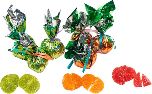 Assorted Fruit Jelly Marmalade Slices Candy with Orange, Cranberry and