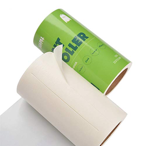 Image of House of Quirk Lint Rollers Brush Reusable Sticky Picker Cleaner Roller Easy-Tear Sheets Travel Pet Hair Lint Roller 10cm Sheet Set of 3 Rolls 180 Sheets, 60 Sheets Each roll Lint Roller Remover.
