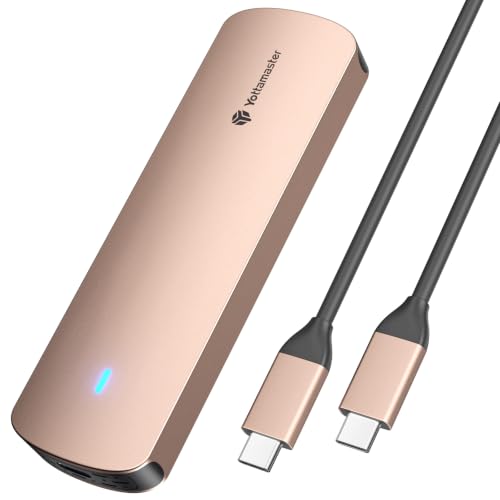 Yottamaster M.2 NVMe SATA SSD Enclosure, USB 3.2 Gen 2 10Gbps Adapter - image 1