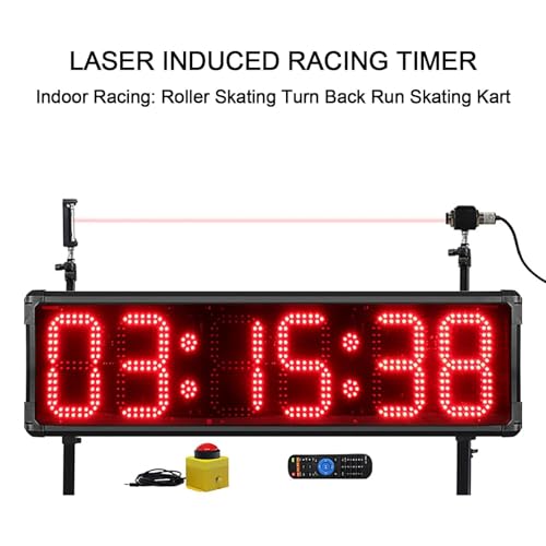 Orologio da corsa a LED per esterni, con sensore e staffa, per sport, corsa, eventi, maratona