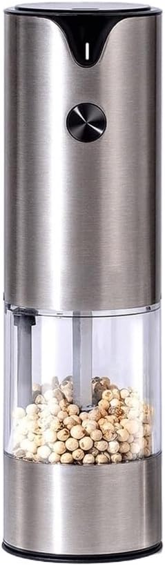 Stainless Steel Electric Sea Salt Pepper Grinder New Home Charging Black