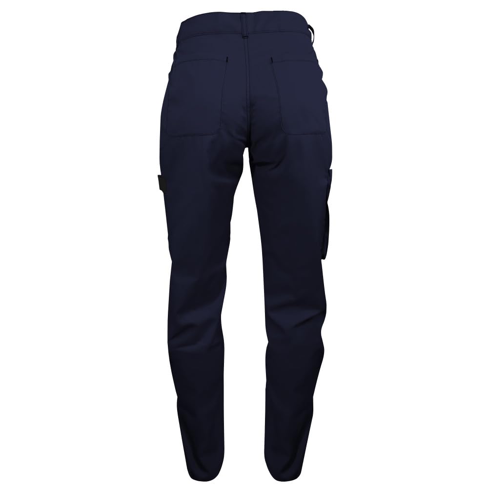 Pantalon de Travail Femme Bleu Marine Résistant, Confortable et Tendance - Bricolage et Jardinage
