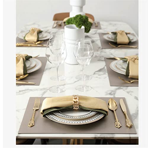 Sets de table en cuir western antidérapants et faciles à laver - 4