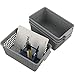 Doryh Plastic Baskets Set, Grey, 4 Packs