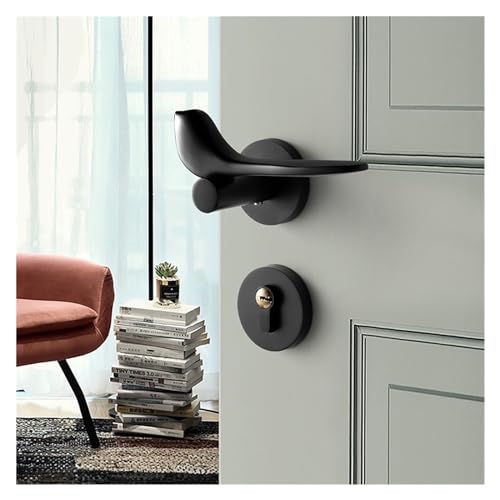 Serrure de porte dorée de style américain pour chambre à coucher - 3