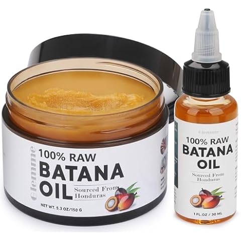 Raw Batana Oil for Hair Growth, 100% Natural Hair Growth Oil Kit Unrefined Batana Oil from Honduras, Hair Regrowth Hair Loss Treatment for Men Women Cover