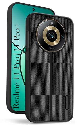 Image of Jkobi Back Cover Case for Realme 11 Pro 5G | Realme 11 Pro Plus 5G (Textured Grip Design | Camera Protection | Slim and Light Weight | Soft Touch and Feel | Black)