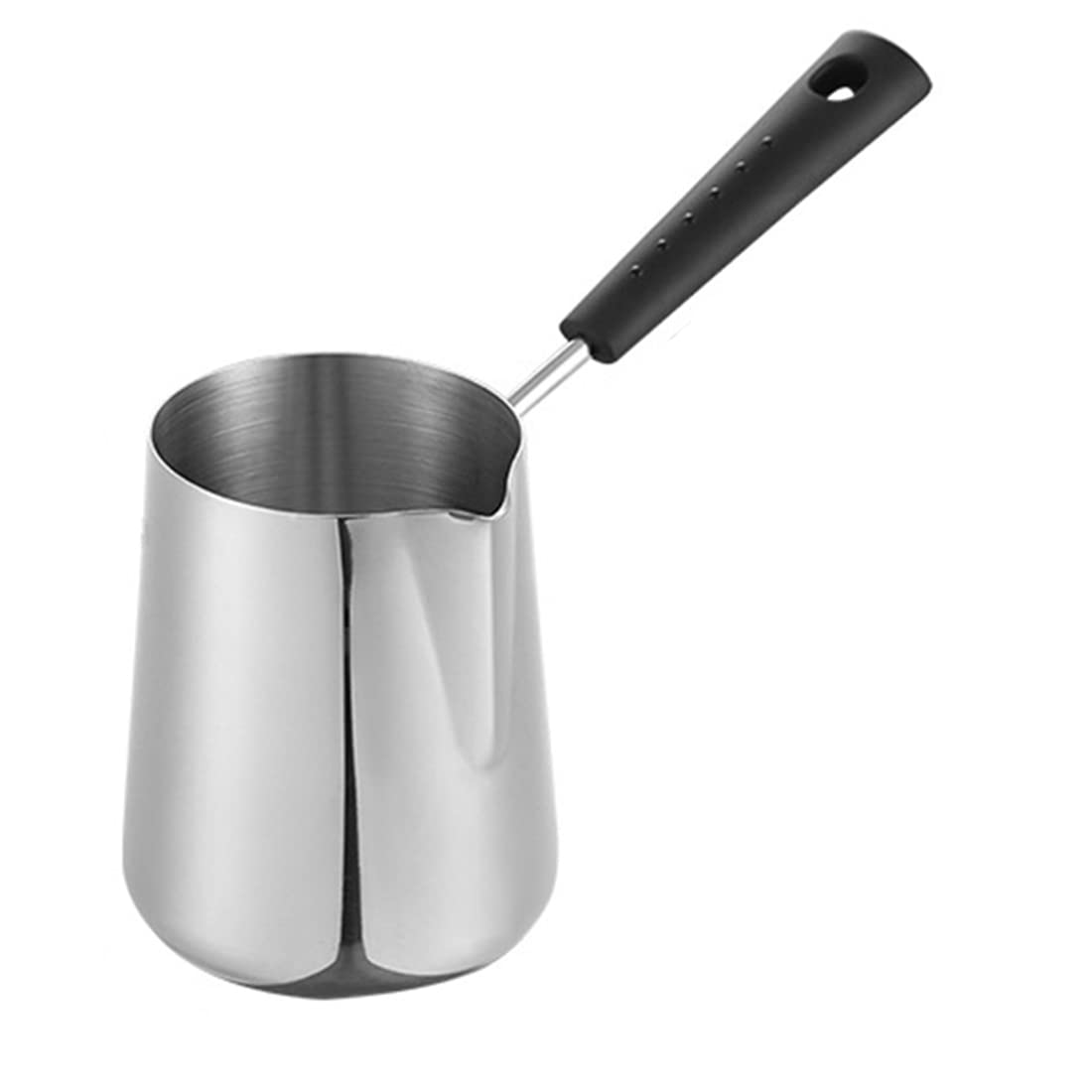 CTRLZS 600Ml Milk Butter Warmer Pot, Turkish Coffee Pot, Stainless Steel Stovetop Melting Pot with Spout for Tea,Heating