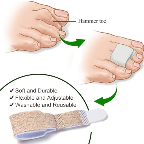Image of Bunion Corrector Silicone Toe Separators For Fast Pain Relief - Orthopedic Bunion Spacers Spreader Free Size (Toe Strip)