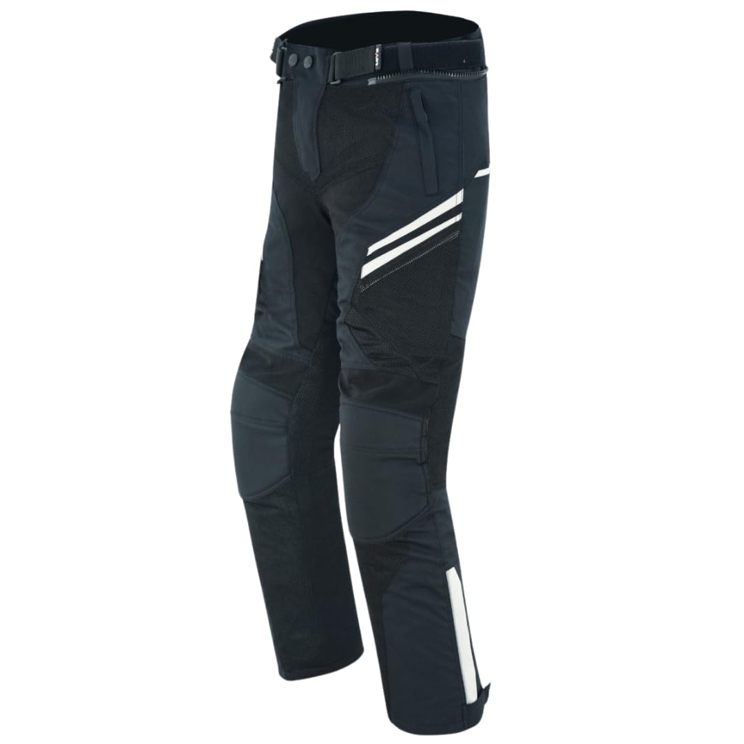 Pantalon d'été unisexe perforé noir, Noir / Gris, XXL