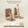 EHEYCIGA 2-Pack Cat Scratcher, 25.6 Inch L-Shaped Cardboard Scratch Pad for Indoor Cats, Vertical Cat Scratching Board with Ball Toy, Furniture Protector, Reversible Design for Double Life, Large #4