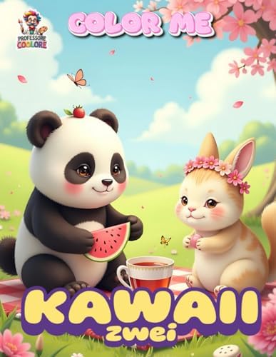 Kawaii Zwei - Malbuch: 55 zauberhafte Kawaii-Bilder für grenzenlosen Malspaß