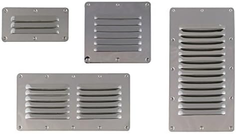White Water Marine Boat Stainless Stamped Louvered Vent