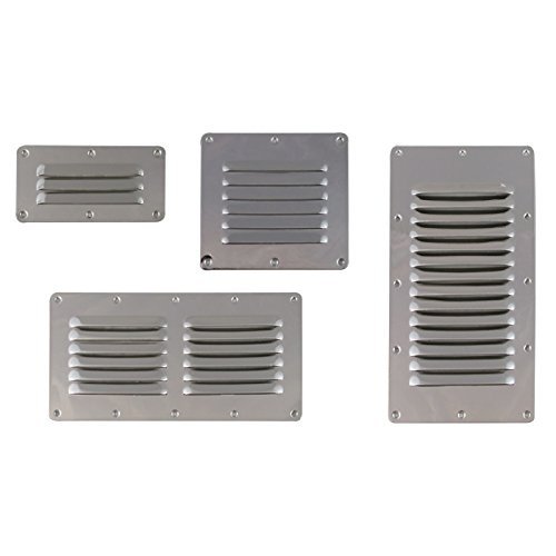 White Water Stamped Louvered Vent (7723S - 9” x 4-1/2”)