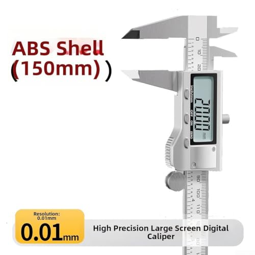 Calibrador digital con resolución de 0.01mm e interfaz funcional 7