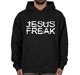 Noizy Clothing Co. Jesus Freak #1 Christian Hoodie Black Small Sweatshirt