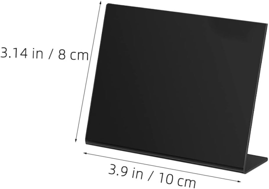 Veemoon 1set Desktop Chalkboard Message Boards Display Signs with Pen for Weddings Parties Home Decor Menu Boards