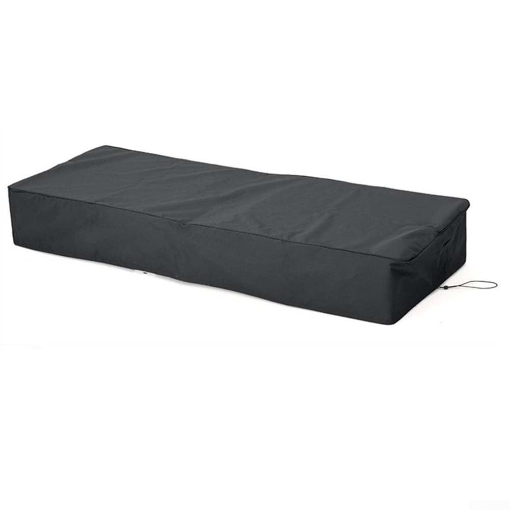 Funda para Tumbona de Jardín, Funda para Tumbona, Funda Protectora Impermeable para Muebles de Jardín, de Material Oxford Resistente de Alta Calidad con Cordón (Gris)