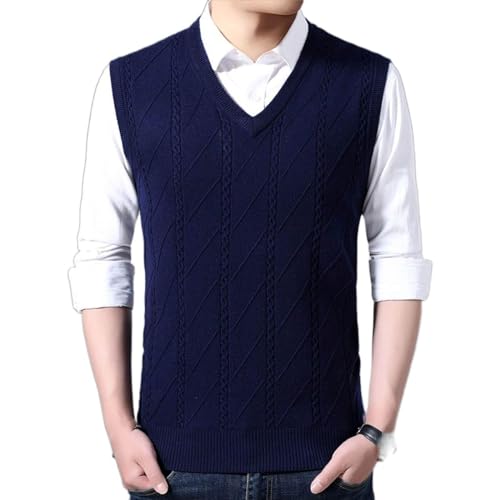 Gilet tricoté homme col en V pour ne plus avoir froid en chemise au bureau