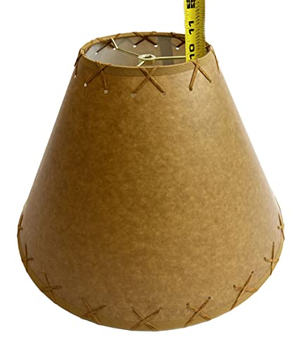 Generic Rustic Oiled Kraft Laced Lamp Shade thumb #4