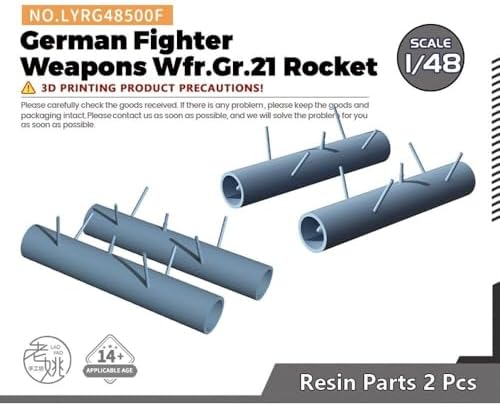 MRY-SFW 1/48 Model Upgrade German Fighter Mounted Weapon Wfr.Gr.21 Rocket image 5