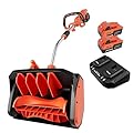 VOLTASK Cordless Snow Shovel, 48V | 17-Inch Cordless Snow Blower, Battery Snow Blower with Directional Plate (2 * 24V Battery & Dual Quick Charger Included)