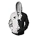 Fairy Tail Cosplay Hoodie, Natsu Lucy Hoodies 3D-Druck T-Shirt Zipper-Jacke (Color : A, Size : L)
