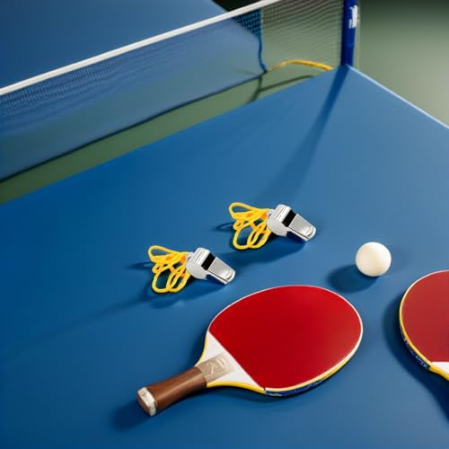 Silbatos deportivos de acero inoxidable Garneck 48 pcs con cordón miniatura 5