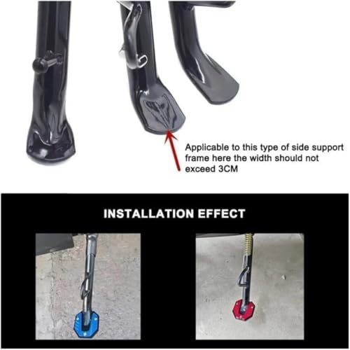 Soporte de pata para Yamaha Xmax 125 250 300 con base de aluminio CNC 6