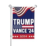 bandiera trump-vance '24 bandiere da giardino trump-vance '24 bandiere da giardino personalizzate 12x18 bandiera bifacciale per decorazioni da giardino per tutte le stagioni