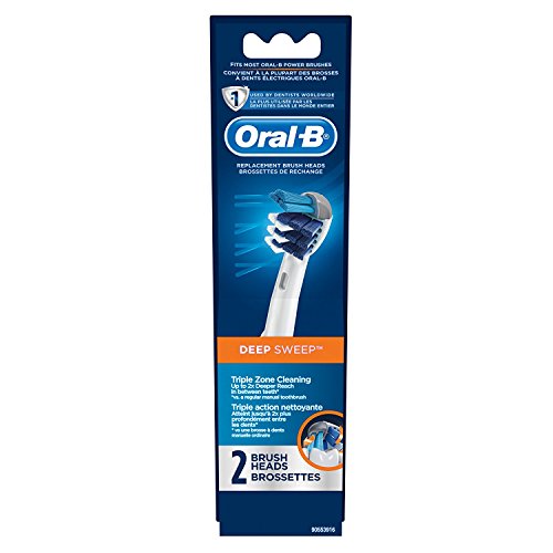 Oral-B Deep Sweep Electric Toothbrush Replacement Brush Heads Refill, 2 Count
