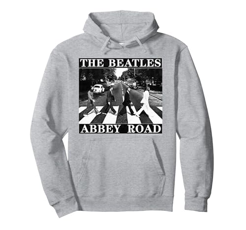 Image of The Beatles - Abbey Road Hoodie Pullover Hoodie, Adult Unisex, Heather Grey, X-Large