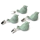 Bekith 4 Pack Vintage Tablecloth Weights with Metal Table Clip Clamps, Pendant Tablecloth Weights...