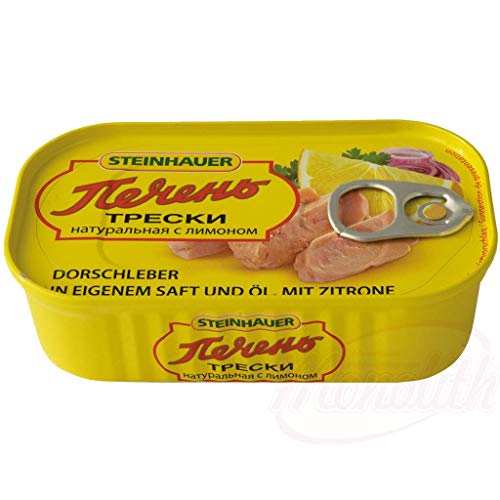 Dorschleber in eigenem Saft und Öl, mit Zitrone 3x120g