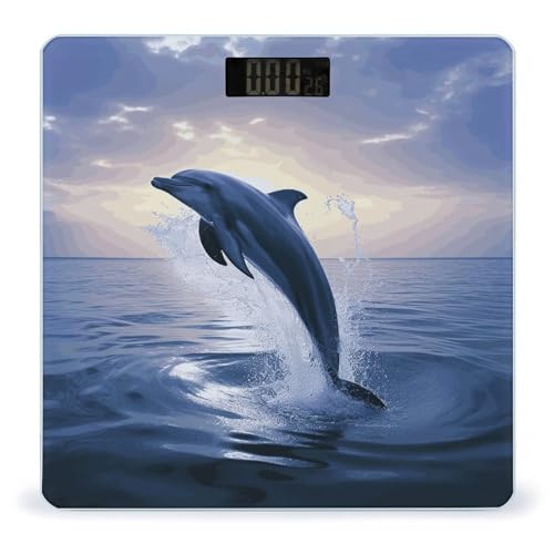 Báscula digital de baño Elegante Dolphin para peso corporal miniatura 1