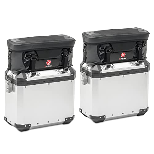 Bagtecs 2 bolsas de aluminio para chopper/custom bike WP1 CB35402