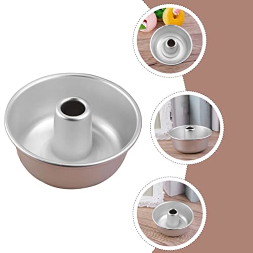 Doitool 1Pc Angel Food Cake Pans For Baking Aluminum Angel Food Cake Pan Round Chiffon Cake Mold Non-Stick Angel Food Cake Pan 130X55Mm #TOP3
