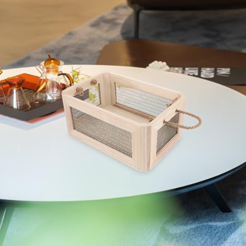 Bac de rangement multifonctionnel grand format style panier cube vintage de maison