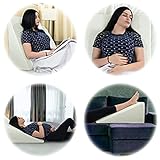 BUY ALL HERE Large Orthopaedic Wedge Pillow for Adults, Acid Reflux, Reduce Snoring Back Neck Leg Pain Heartburn, Maternity Pregnancy Support Quilted/Washable Zip Cover - Image 5