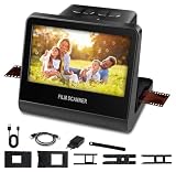 16GB Scanner de Filme de 24 Mp, Slides Coloridos e Preto e Branco em Fotos Digitais Nítidas Formato Jpeg, Negativos, Scanner de Filme Digital Suporta Conversão de Positivos Coloridos