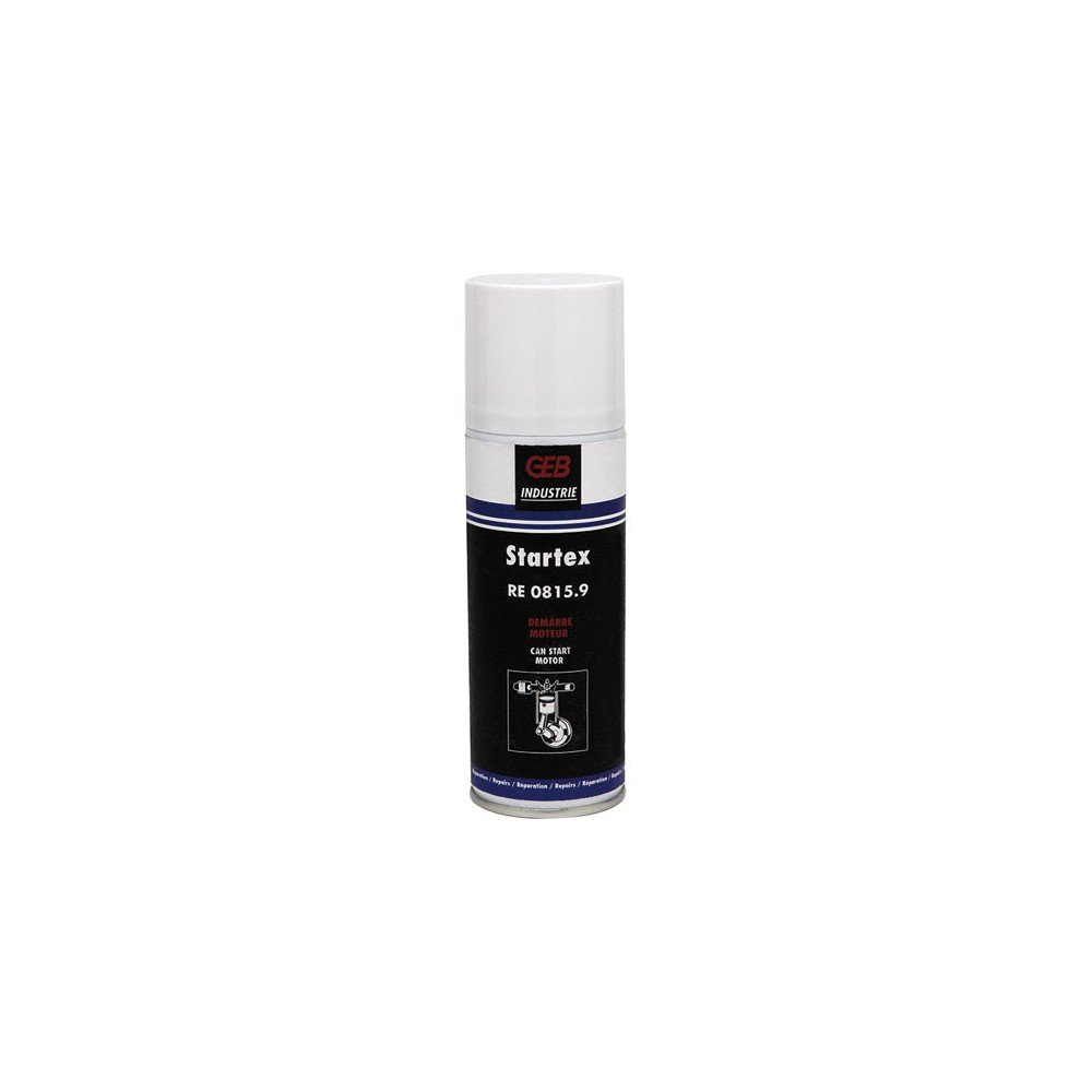 GEB STARTEX Démarre Moteur aérosol 200ML pour tondeuse et voiture en hiver