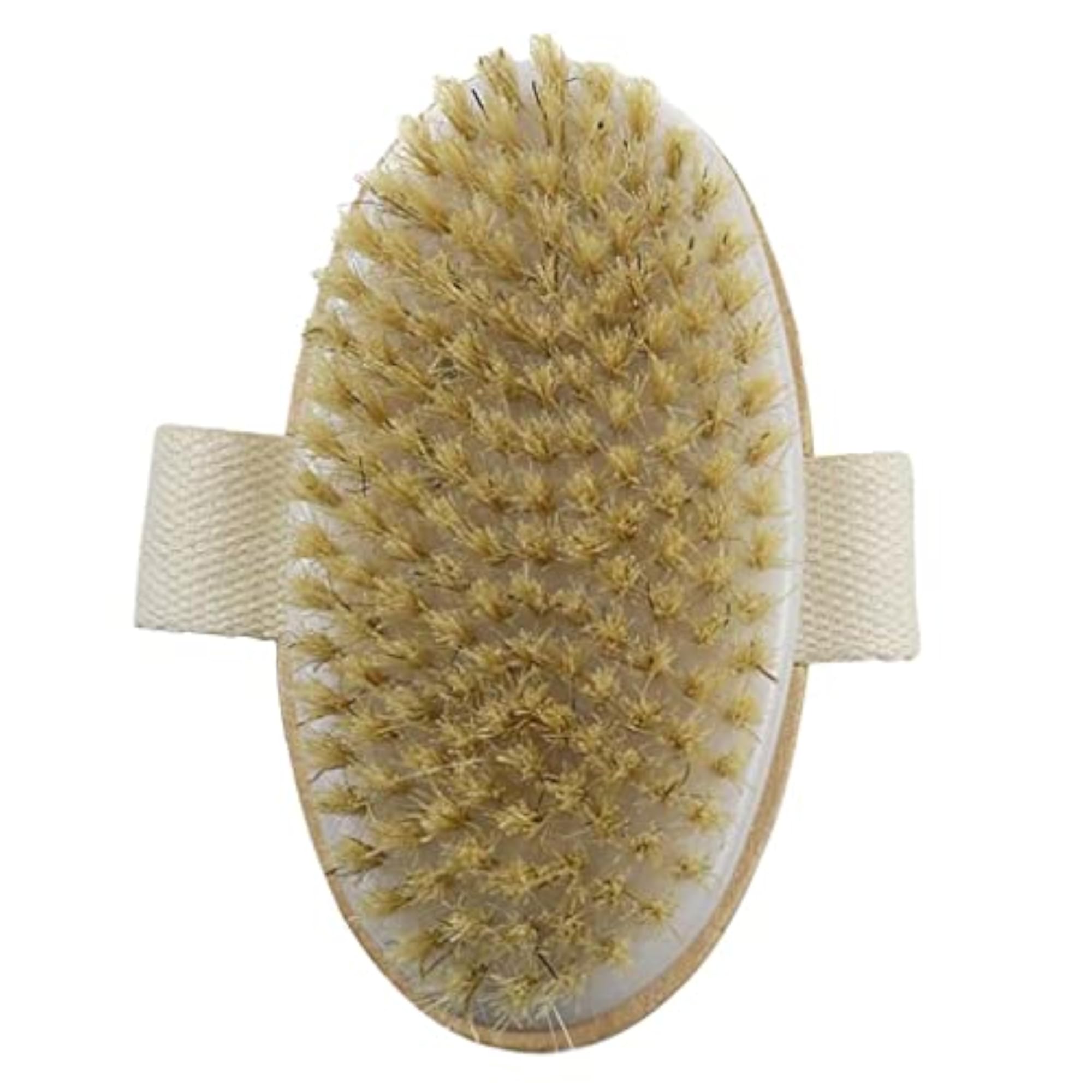 Natural Bristle Bath Brush, 4X Skin Exfoliation