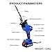 Reciprocating Saw 21V Cordless Saw with 0-3000 SPM Variable Speed Fast Blade Change LED Light Electric Saw with Battery and Charger for Wood and Metal Cutting - 4 PCS Blades