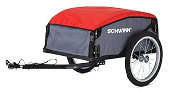 Schwinn Daytripper Bike Cargo Trailer with 100 lb Capacity, Folding Frame, and Universal Coupler