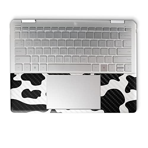 Image of MightySkins Carbon Fiber Skin Compatible with HP Spectre x360 14 inch (2022) Full Wrap Kit - Cow Print | Protective, Durable Textured Carbon Fiber Finish | Easy to Apply | Made in The USA